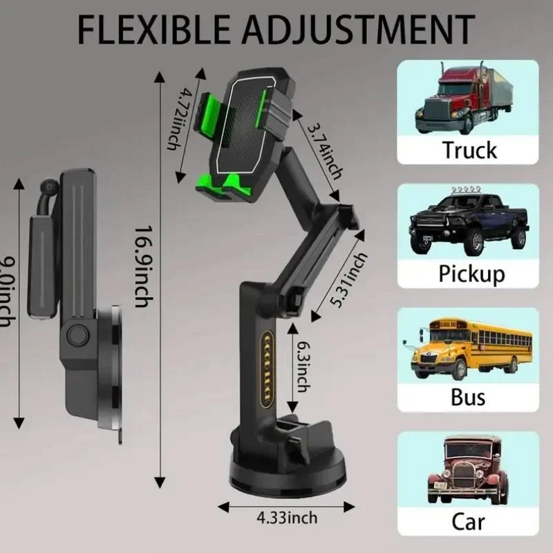 Phone Mount Long-Reach 16.9-Inch Gel Suction