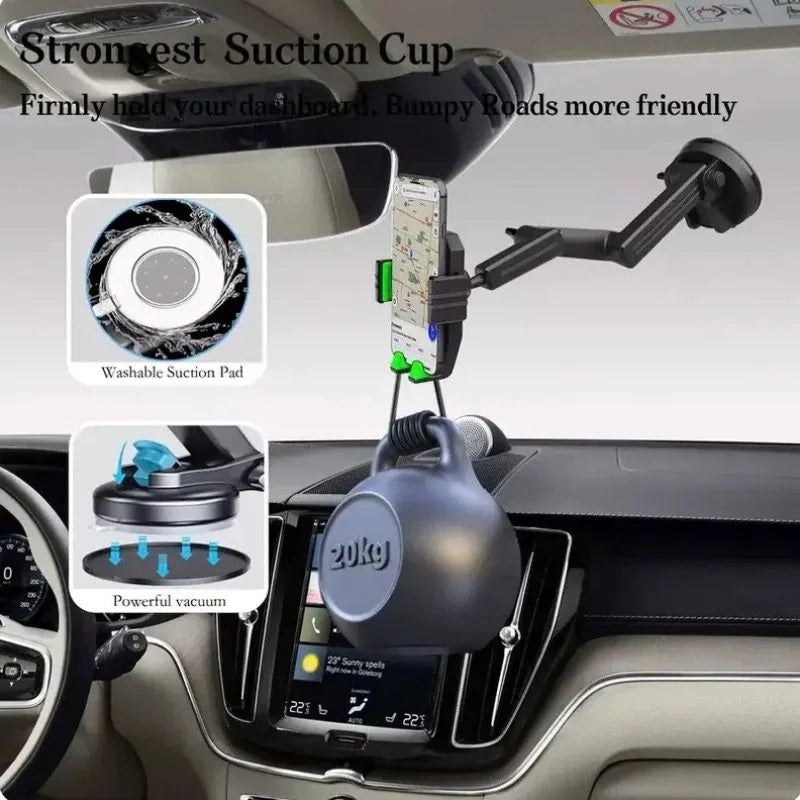 Phone Mount Long-Reach 16.9-Inch Gel Suction