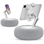 Phone Pillow Holder Plush Ergonomic Adjustable Slot & Snack Bowl
