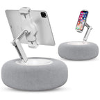 Phone Pillow Holder Plush Ergonomic Adjustable Slot & Snack Bowl