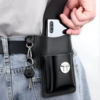 Phone Pouch Slim Faux Leather Belt Attachment