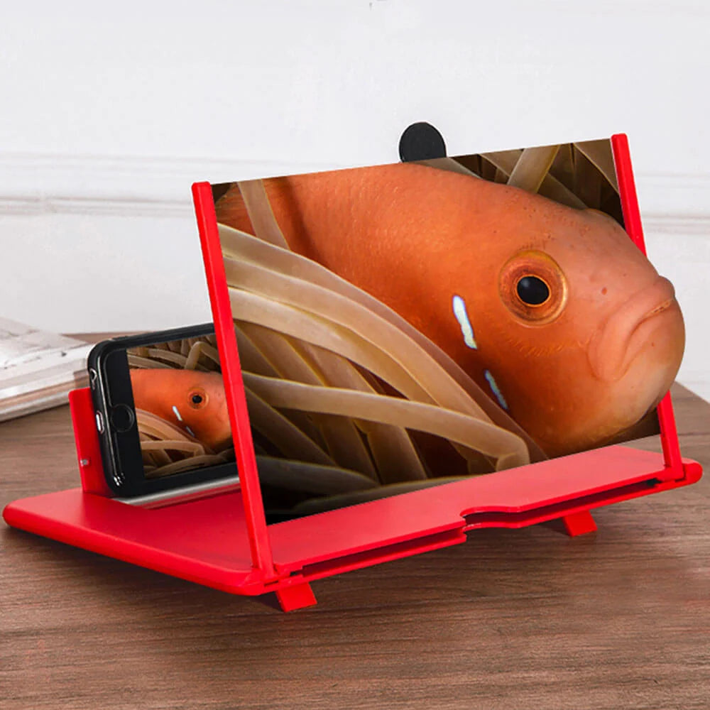Phone Screen Magnifier 3D HD Foldable Hands-Free Stand