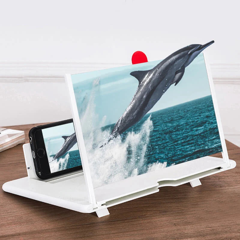 Phone Screen Magnifier 3D HD Foldable Hands-Free Stand