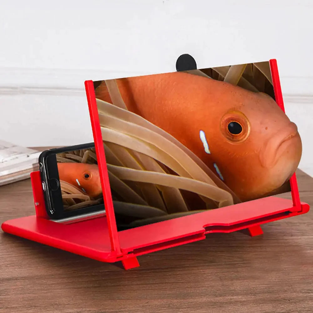 Phone Screen Magnifier 3D Optical Foldable Adjustable Stand
