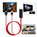 Phone-To-TV HDMI Adapter Lightning USB-C Micro With Power Cable