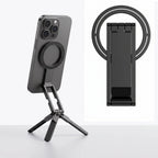 Phone Tripod Stand Foldable Aluminum Magnetic Quick Mount