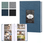 Photo Album Linen Cover Writable Acid-Free Pages