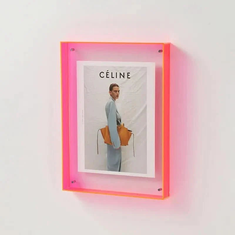 Photo Frame Acrylic Floating Photo Display Multiple Sizes