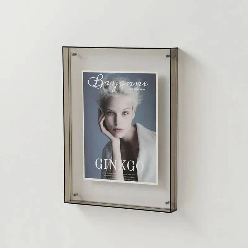 Photo Frame Acrylic Floating Photo Display Multiple Sizes