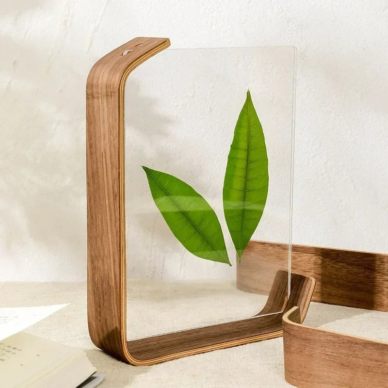 Photo Frame Double-Sided Beech Wood & Shatter-Resistant Acrylic