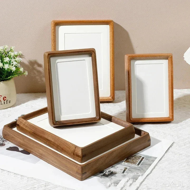Photo Frame Solid Wood Acrylic Front & Rounded Corners