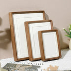 Photo Frame Solid Wood Acrylic Front & Rounded Corners