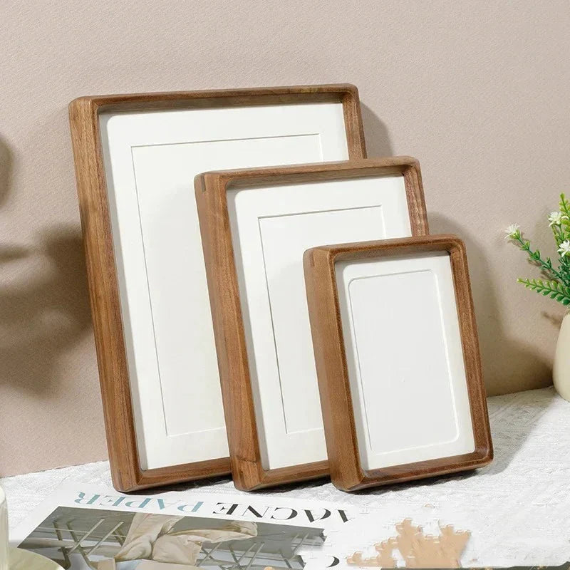 Photo Frame Solid Wood Acrylic Front & Rounded Corners