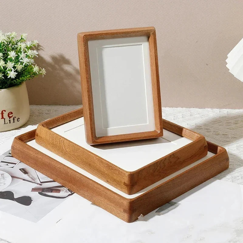 Photo Frame Solid Wood Acrylic Front & Rounded Corners