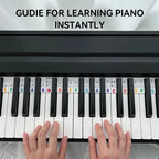 Piano & Keyboard Note Labels Reusable Silicone Double Staff