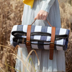Picnic Blanket Foldable Soft Acrylic Top & Waterproof Bottom