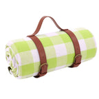 Picnic Blanket Foldable Soft Acrylic Top & Waterproof Bottom