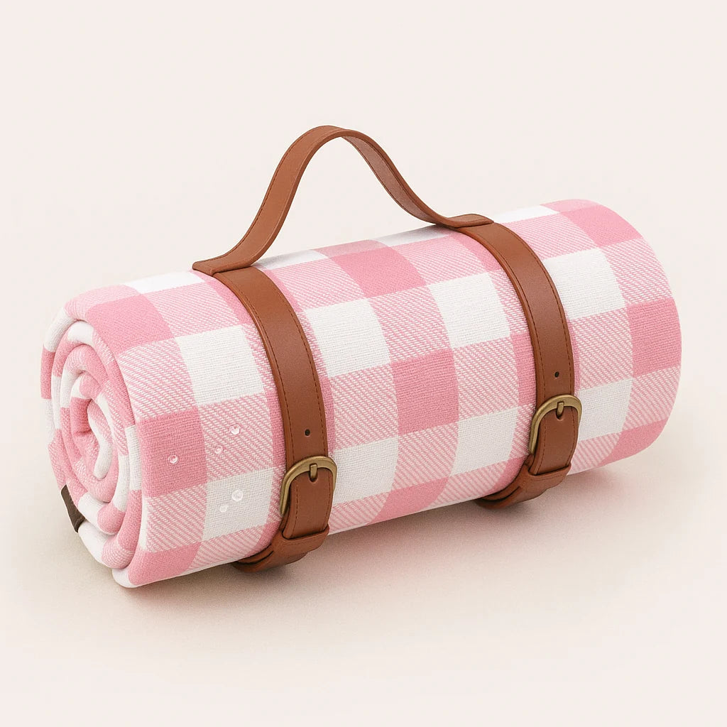 Picnic Blanket Soft Acrylic Top & Waterproof Backing