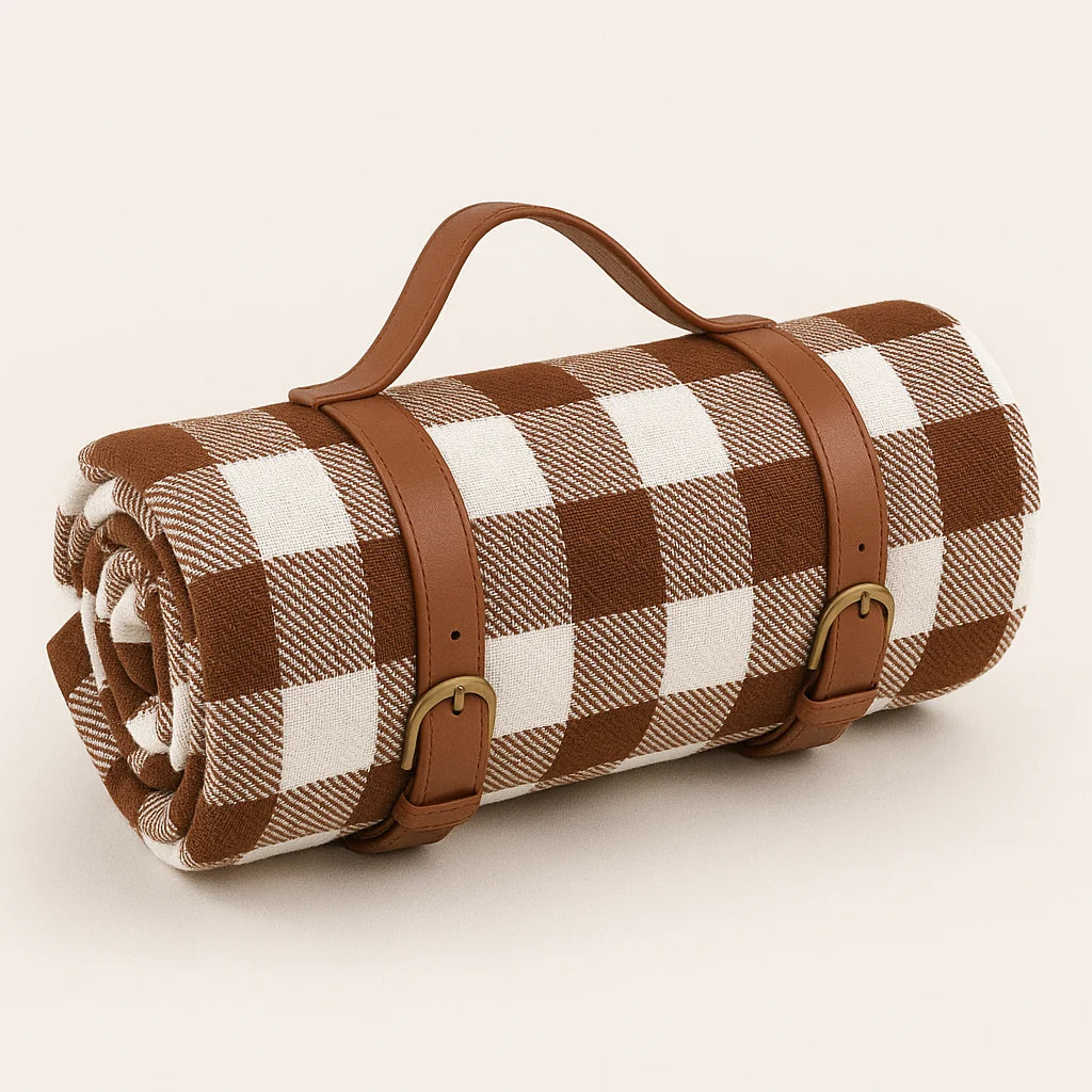 Picnic Blanket Soft Acrylic Top & Waterproof Backing