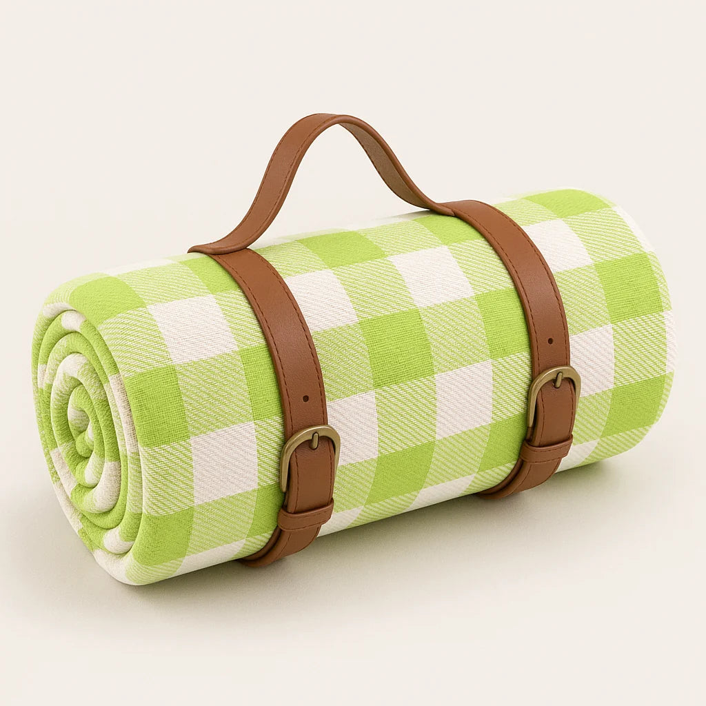 Picnic Blanket Soft Acrylic Top & Waterproof Backing