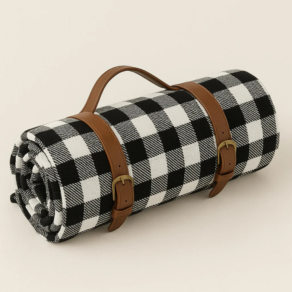 Picnic Blanket Soft Acrylic Top & Waterproof Backing