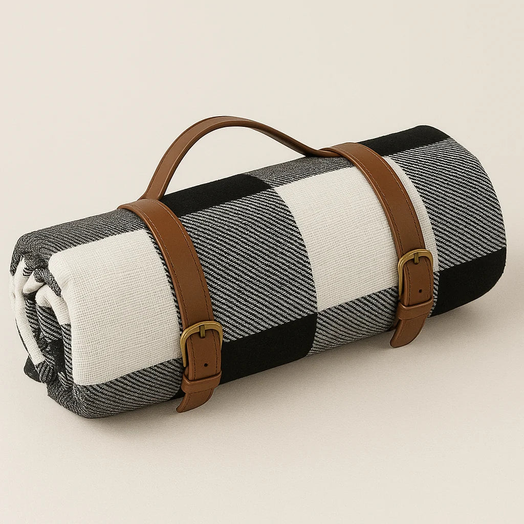 Picnic Blanket Soft Acrylic Top & Waterproof Backing