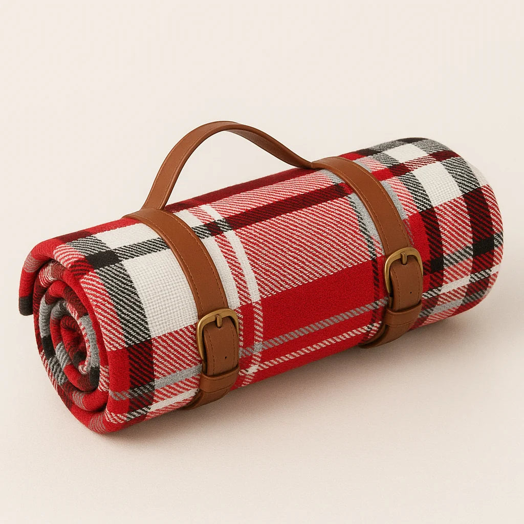 Picnic Blanket Soft Acrylic Top & Waterproof Backing