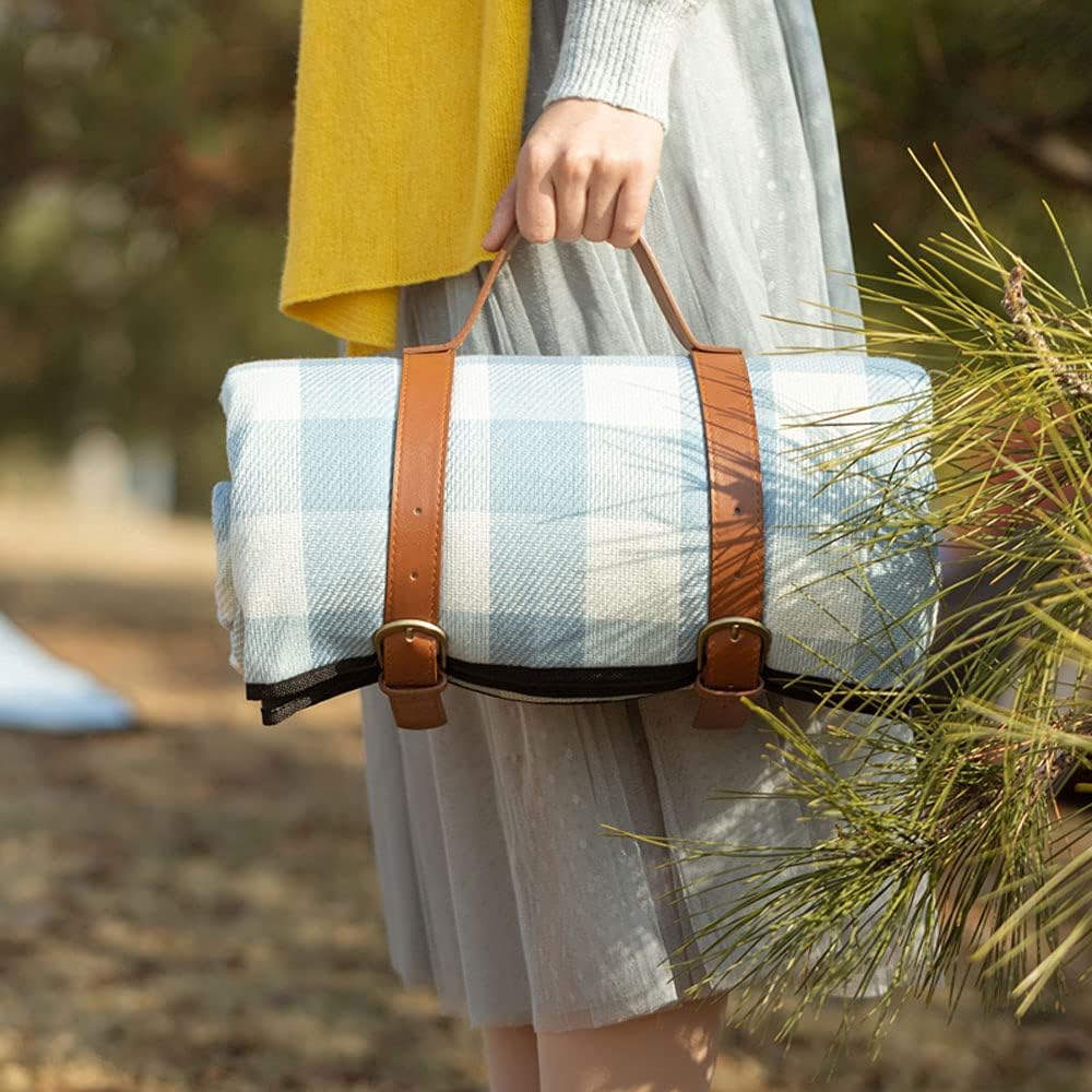 Picnic Blanket Waterproof Foam Padded Foldable Carry Handle