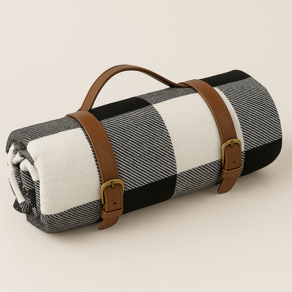 Picnic Blanket Waterproof Foldable Soft Acrylic Top