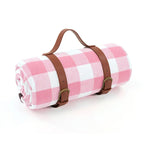 Picnic Blanket Waterproof PEVA Foam-Padded Foldable With Carry Strap