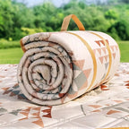 Picnic Mat Bohemian Geometric Print Moisture-Resistant