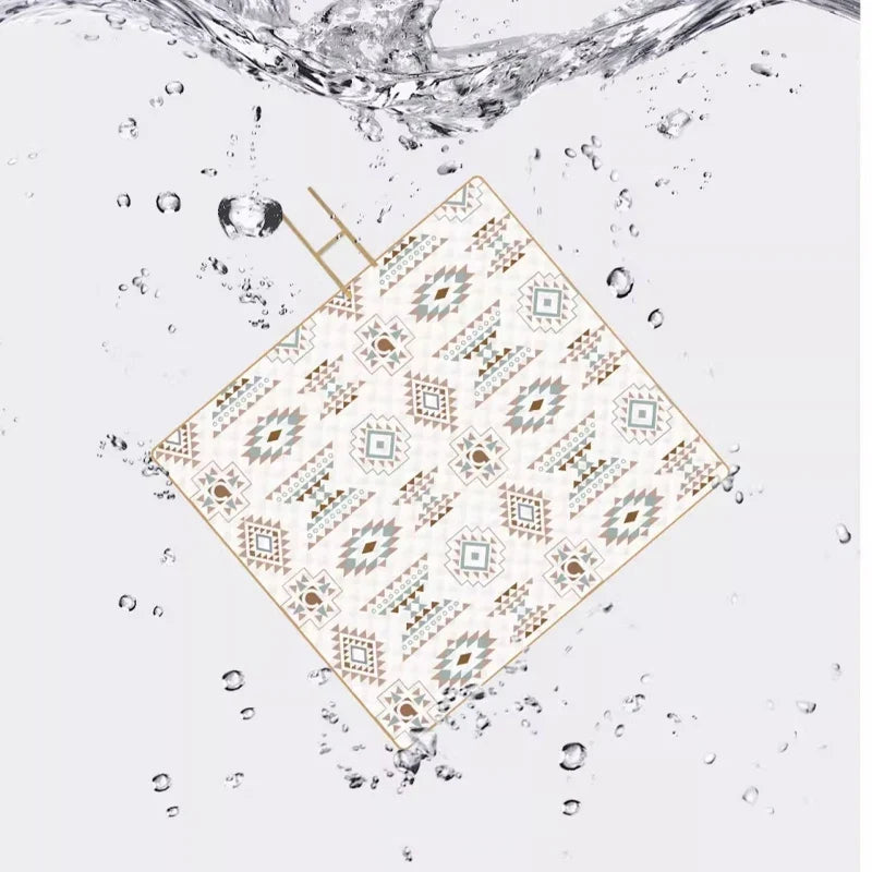 Picnic Mat Bohemian Geometric Print Moisture-Resistant