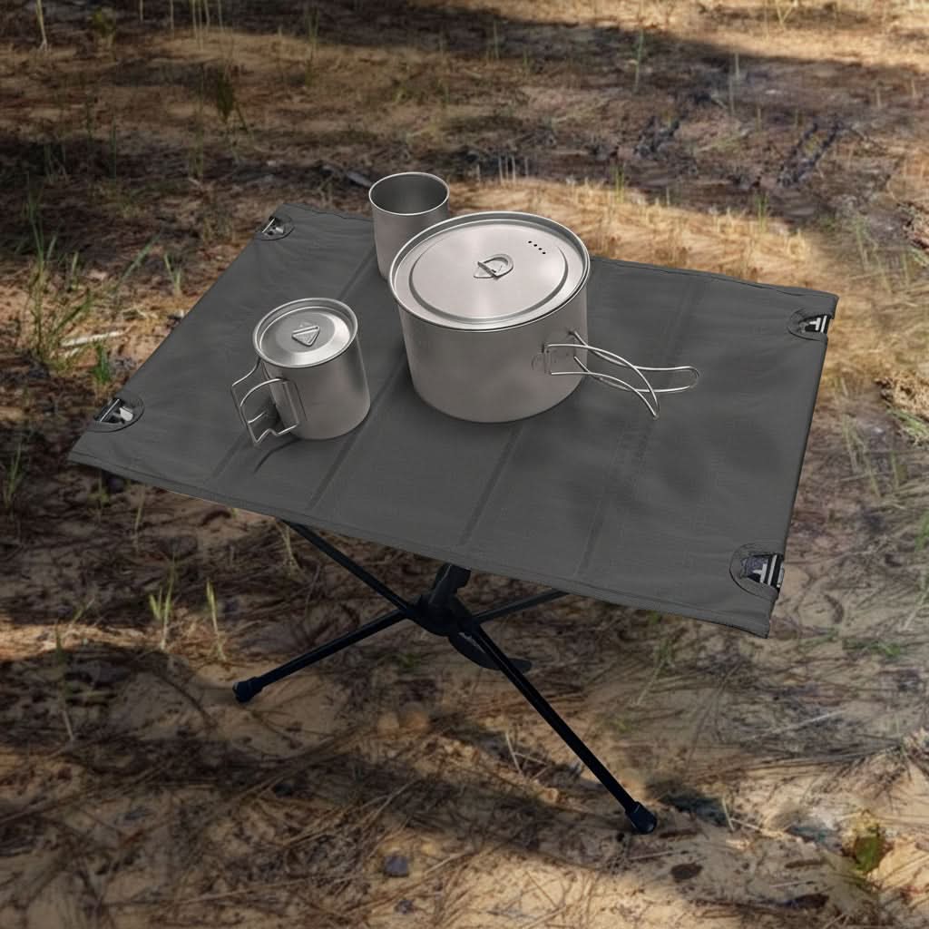 Picnic Table Foldable Aluminum Frame Weather Resistant
