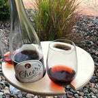 Picnic Table Foldable Anti-Wobble Spike Wine & Glass Holder