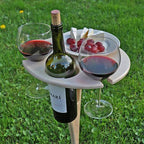 Picnic Table Foldable Bottle & Glass Holders