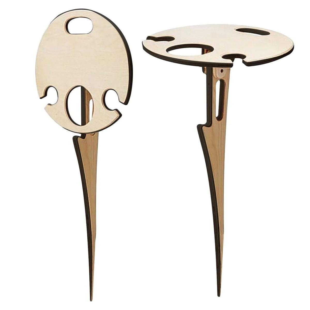 Picnic Table Foldable Bottle & Glass Holders