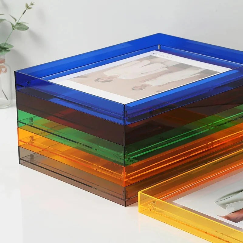 Picture Frame Colored Transparent Acrylic Wall & Table