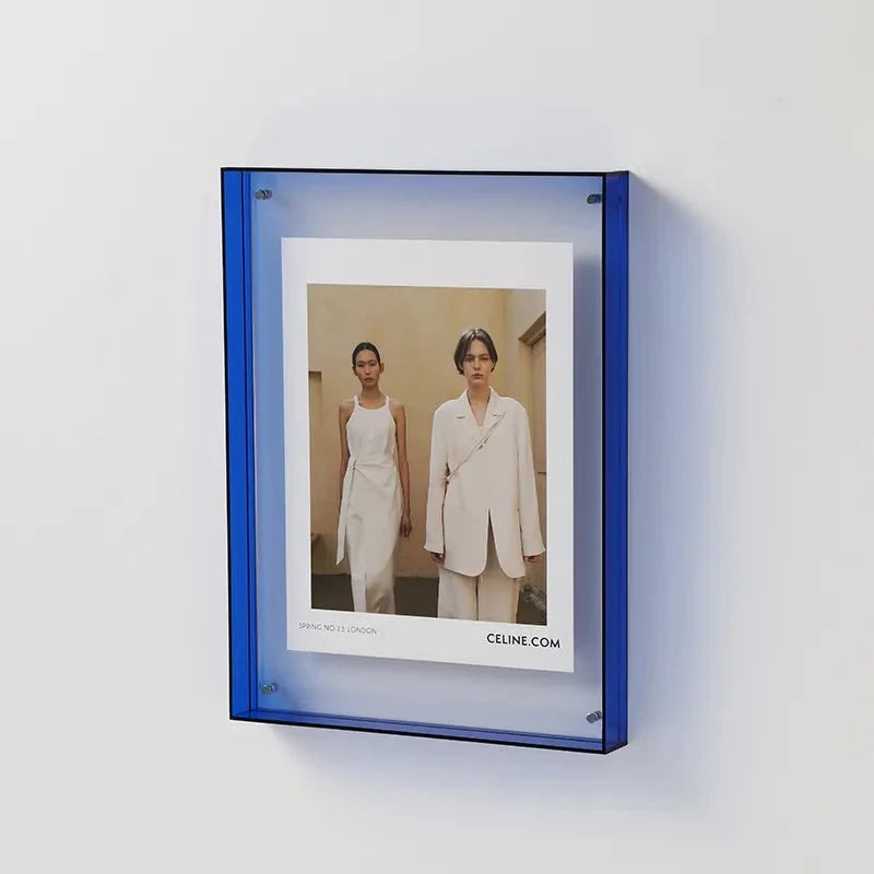 Picture Frame Colored Transparent Acrylic Wall & Table