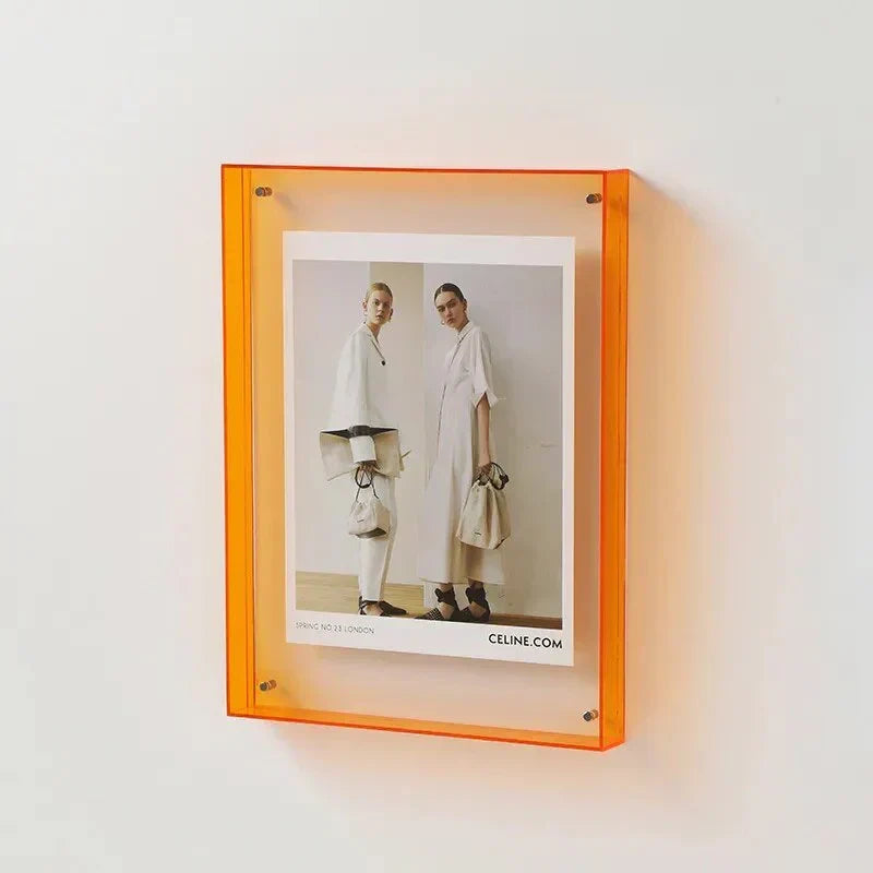 Picture Frame Colored Transparent Acrylic Wall & Table