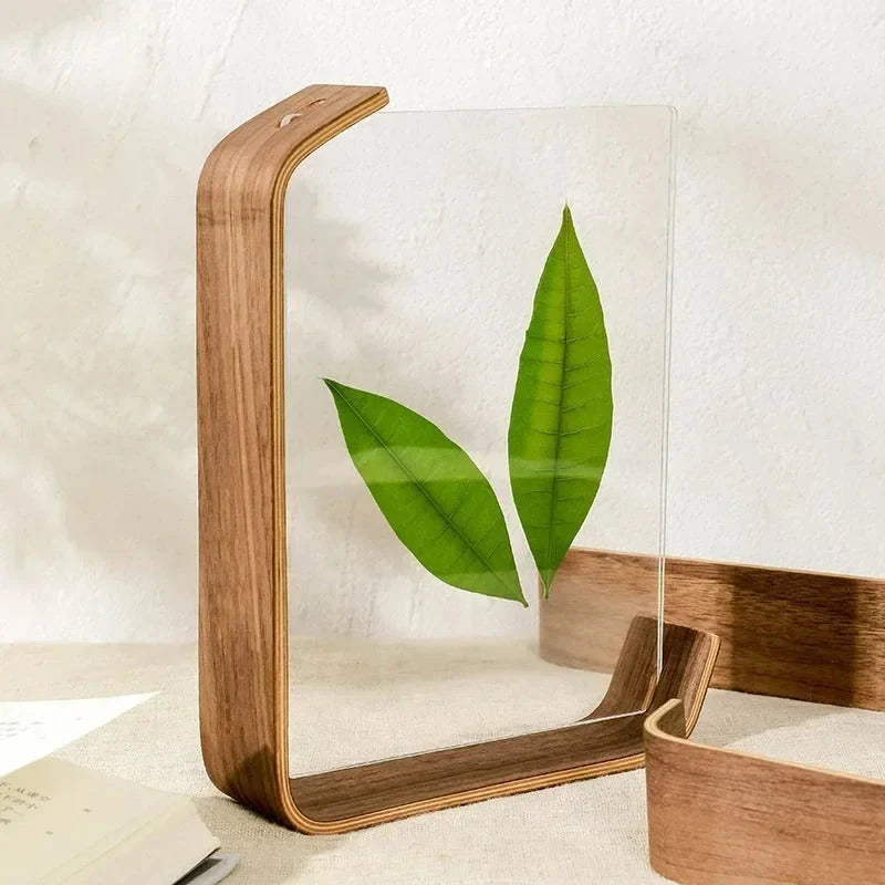 Picture Frame Double-Sided Beech Wood & Shatter-Resistant Acrylic