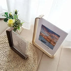 Picture Frame Double-Sided Beech Wood & Shatter-Resistant Acrylic
