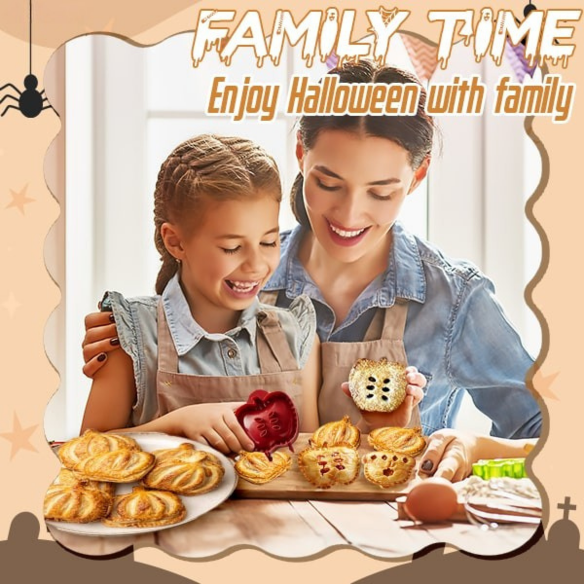 Pie Maker 3-Piece Pumpkin Apple & Acorn BPA-Free Non-Slip