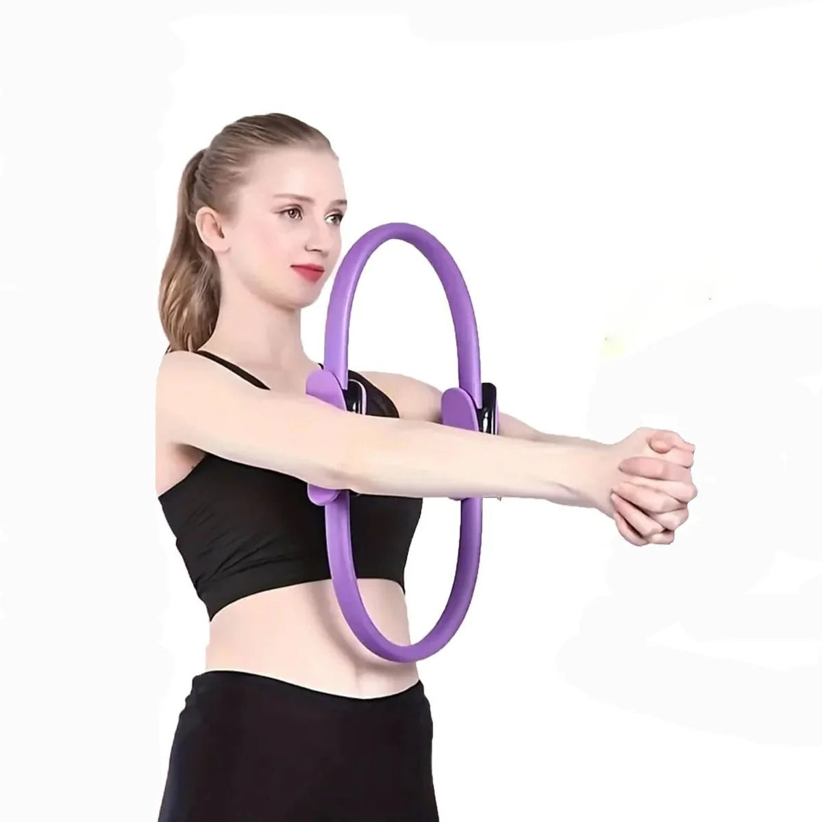 Pilates Ring Fiberglass Core Padded Foam Handles
