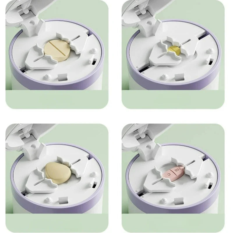 Pill Cutter Stainless Steel Blade & Safety Lock
