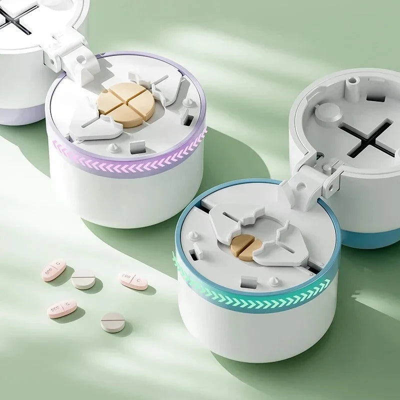 Pill Cutter Stainless Steel Blade With Waterproof Storage