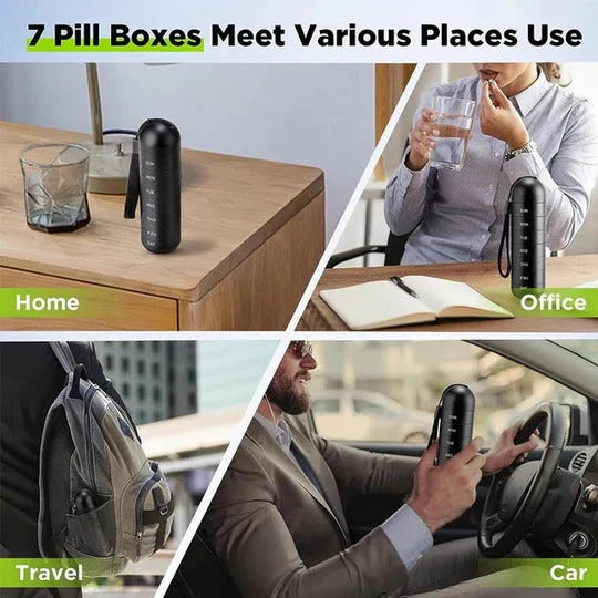 Pill Organizer 7-Day Aluminum Moisture-Resistant Seal