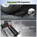 Pill Organizer 7-Day Rotating & Stackable Aluminum Waterproof Seal