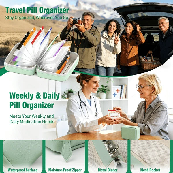 Pill Organizer Travel Size 7 Or 14 Pockets