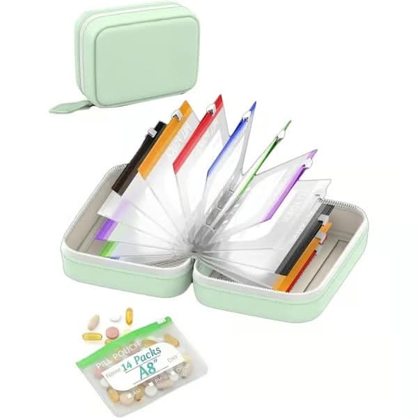 Pill Organizer Travel Size 7 Or 14 Pockets