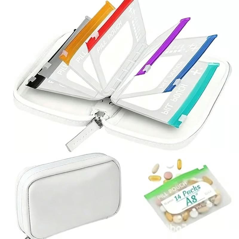 Pill Organizer Travel Size 7 Or 14 Pockets